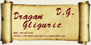 Dragan Gligurić vizit kartica